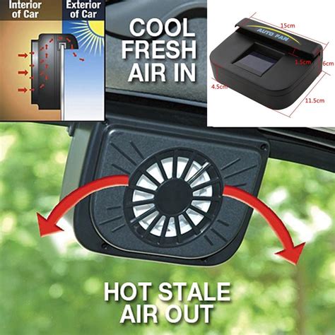 Solar Power Car Window Fan Auto Ventilator Cooling Vehicle Air Vent di Tokopedia Promo Pengguna Baru Cicilan 0 Kurir Instan. . Solar car window fan